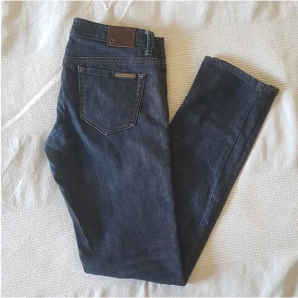 Armani Exchange AX Slim Cut Low-Rise Denim Jeans - Size 4 (Equivalent to 26) - Picture 5 of 10